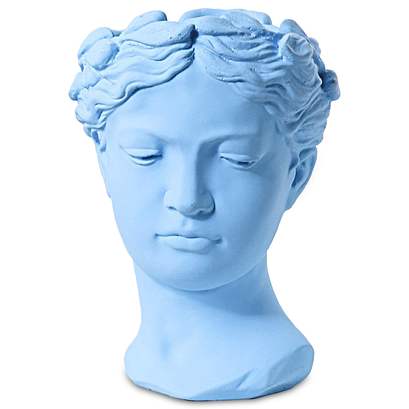 Ваза Female Bust Pastel Blue Голубой пастельный в Омске | Loft Concept 