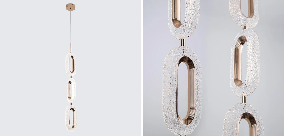 Тройной подвесной светильник Oculus Lights Золото - Loft-Concept в Омске