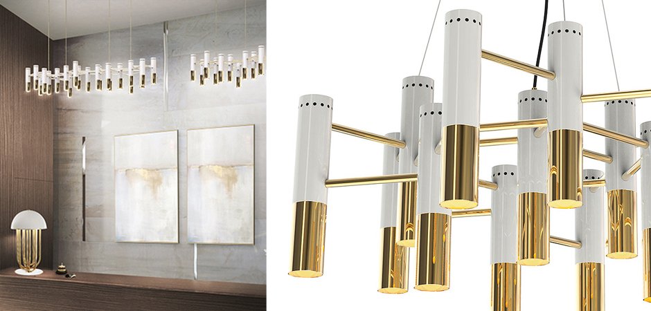 Люстра IKE Delightfull Gold & White - Loft-Concept в Омске