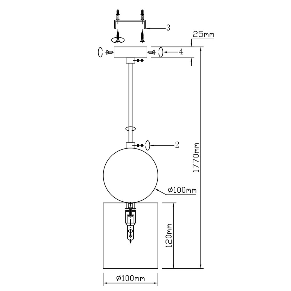 Подвесной светильник светодиодный с цилиндрическим плафоном Stone Helios в Омске