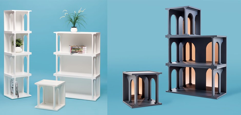 Полка Seletti Renaissance Double Anthracite Полка Seletti Renaissance Double Anthracite - Loft-Concept в Омске