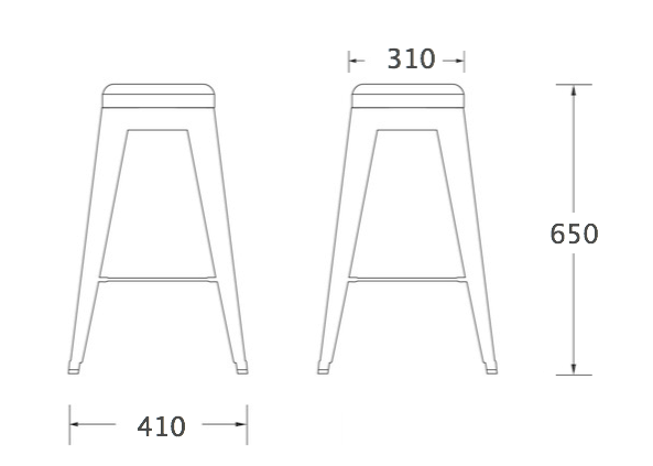 Барный стул Tolix Bar Stool 65 в Омске