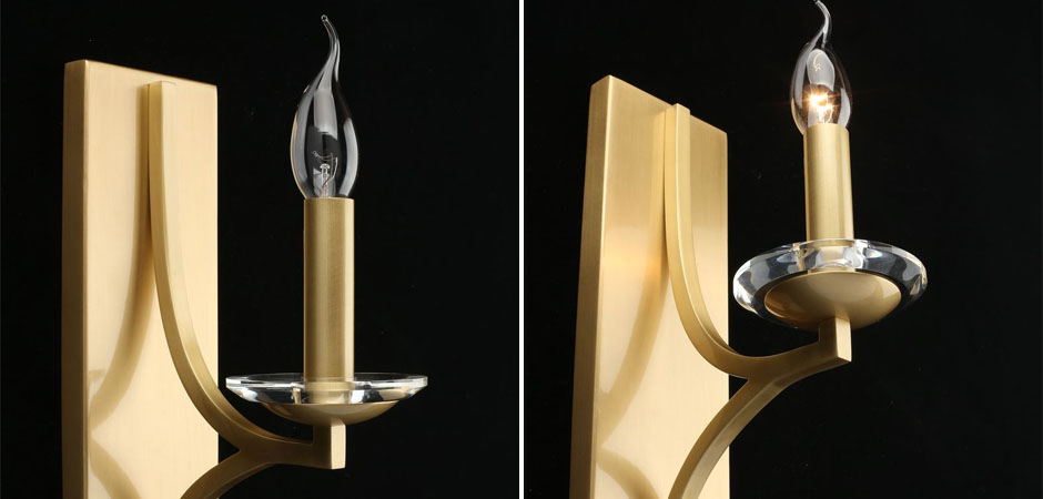 Бра Ancient Sophistication Brass с Хрустальным декором Бра Ancient Sophistication Brass с Хрустальным декором - Loft-Concept в Омске