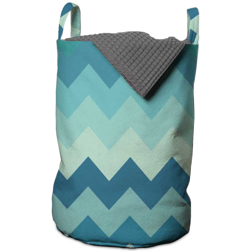 Корзина Blue Chevron Basket Мульти в Омске | Loft Concept 