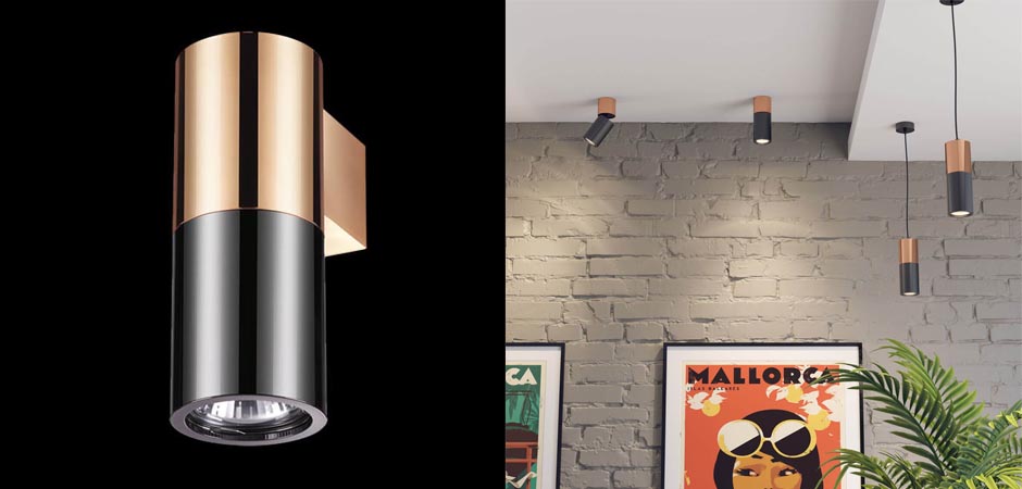 Спот Spot Illumination Sconce Black & Copper Спот Spot Illumination Sconce Black & Copper - Loft-Concept в Омске