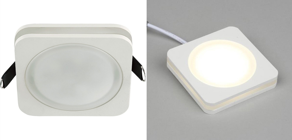 Белый квадратный спот Embedded Light Белый квадратный спот Embedded Light - Loft-Concept в Омске