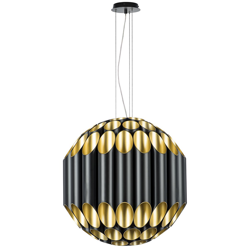 Люстра Garbi Black Pipe Organ Chandelier 80 Черный Золотой в Омске | Loft Concept 