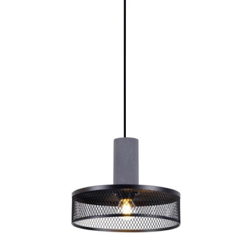 Подвесной светильник Loft Black Riveted Mesh Lighting Серый Черный матовый в Омске | Loft Concept 