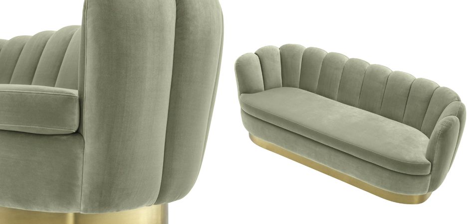 Диван Eichholtz Sofa Mirage pistache green - Loft-Concept в Омске