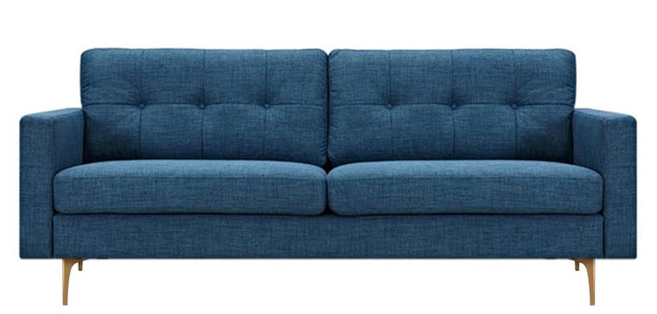 Диван Stone Blue Greta Sofa Диван синий лен - Loft-Concept в Омске