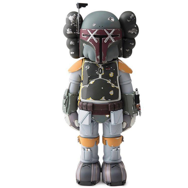 Статуэтка KAWS Star Wars Boba Fett Ver Серый Красный Оранжевый Светло-серый в Омске | Loft Concept 