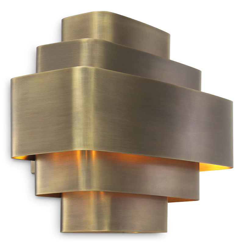 Бра Eichholtz Wall Lamp Pegaso Brass Винтажная латунь в Омске | Loft Concept 