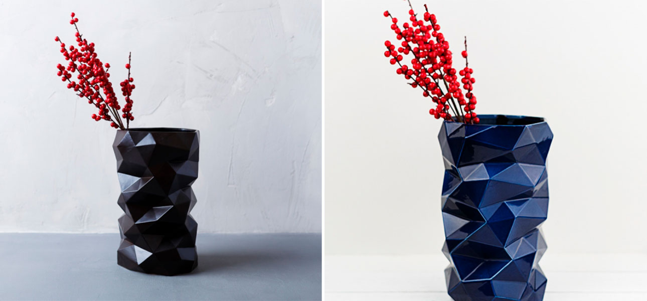 Ваза граненный колодец - фото