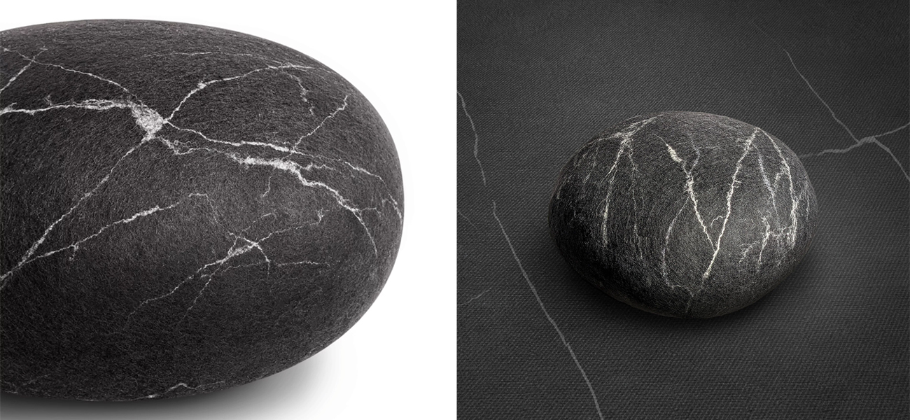 Пуф - Черный Мрамор  - фото №1