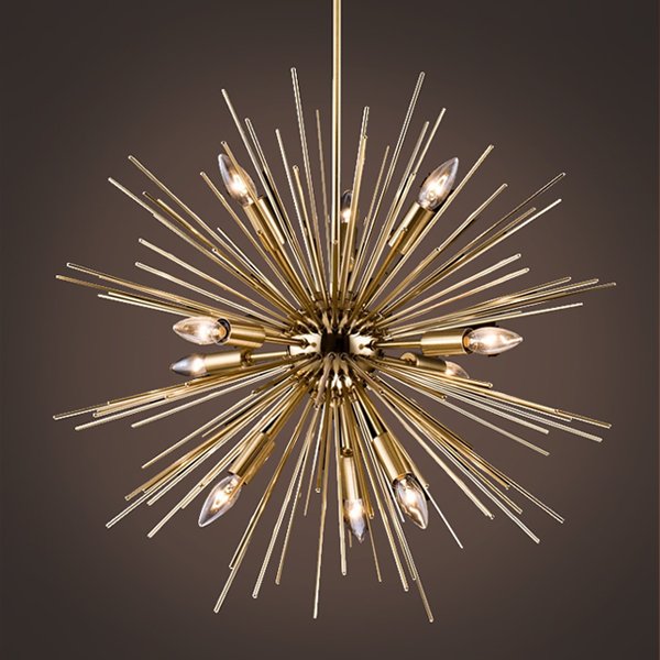 Люстра Astra Chandelier Sputnik Gold 60 Золотой в Омске | Loft Concept 