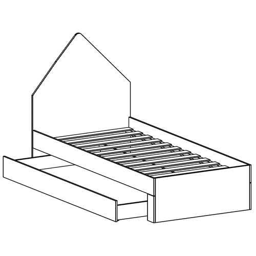 Кровать в детскую Tiny Town Bed в Омске