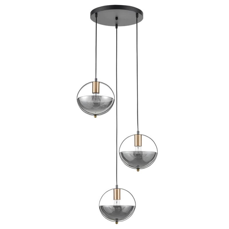 Люстра Gervais Chandelier smoky Дымчатый (Smoke) Черный в Омске | Loft Concept 