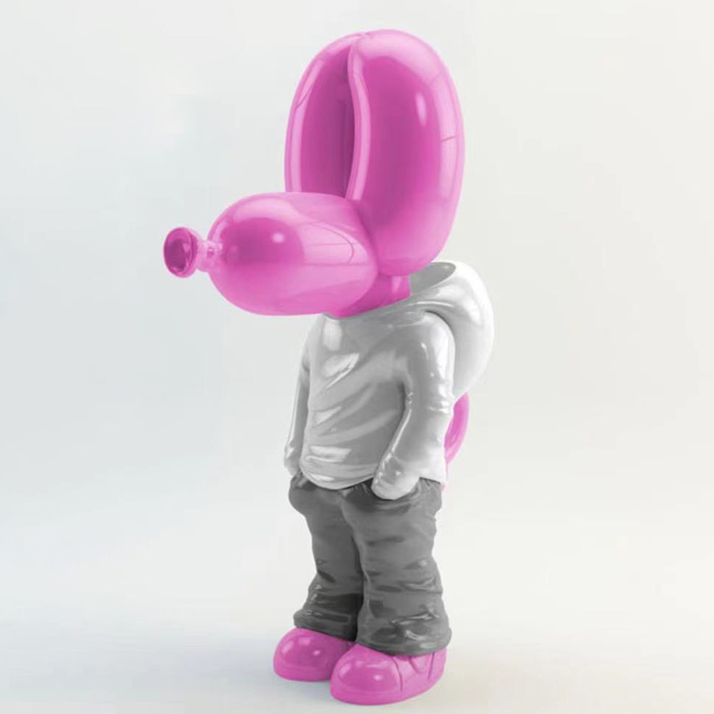 Статуэтка Pink Balloon Dog Розовый Белый Серый в Омске | Loft Concept 