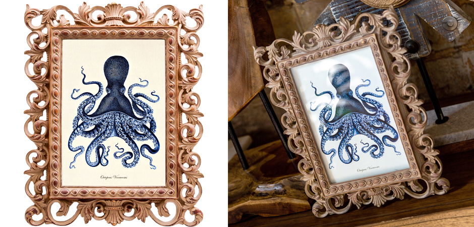 Постер Blue Octopus Poster Постер Blue Octopus Poster - Loft-Concept в Омске