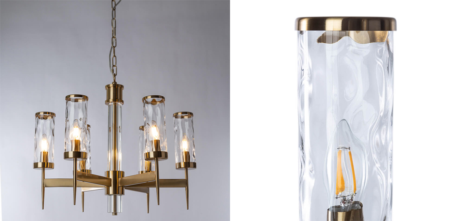 Люстра Brass Wheel Small в Американском стиле Люстра Brass Wheel Small в Американском стиле - Loft-Concept в Омске