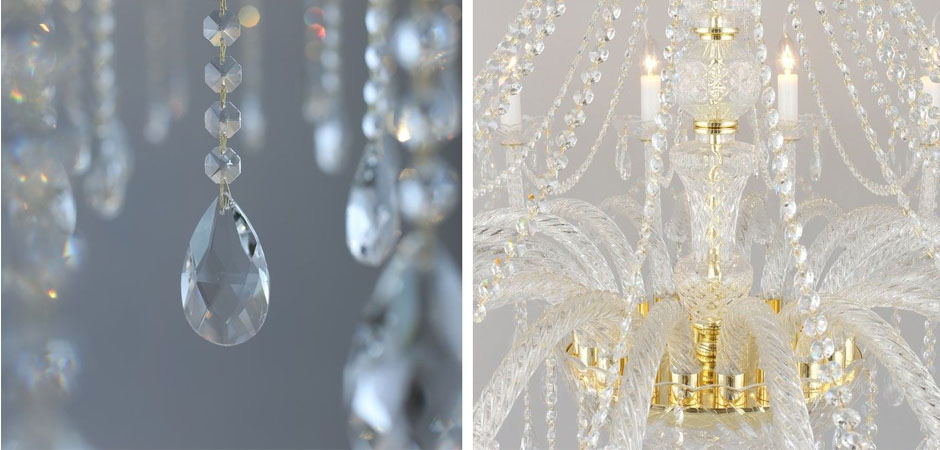 Хрустальная Люстра Crystal Feathers Золотая Хрустальная Люстра Crystal Feathers Золотая - Loft-Concept в Омске