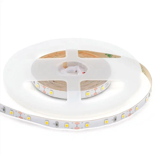 Комплект светодиодная лента 4,8W/m 60LED/m 3528SMD теплый белый с адаптером Белый в Омске | Loft Concept 