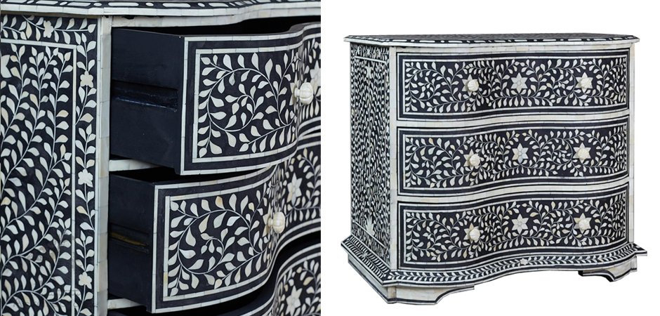 Комод Inlaid Bone Stars And Waves Комод Inlaid Bone Stars And Waves - Loft-Concept в Омске