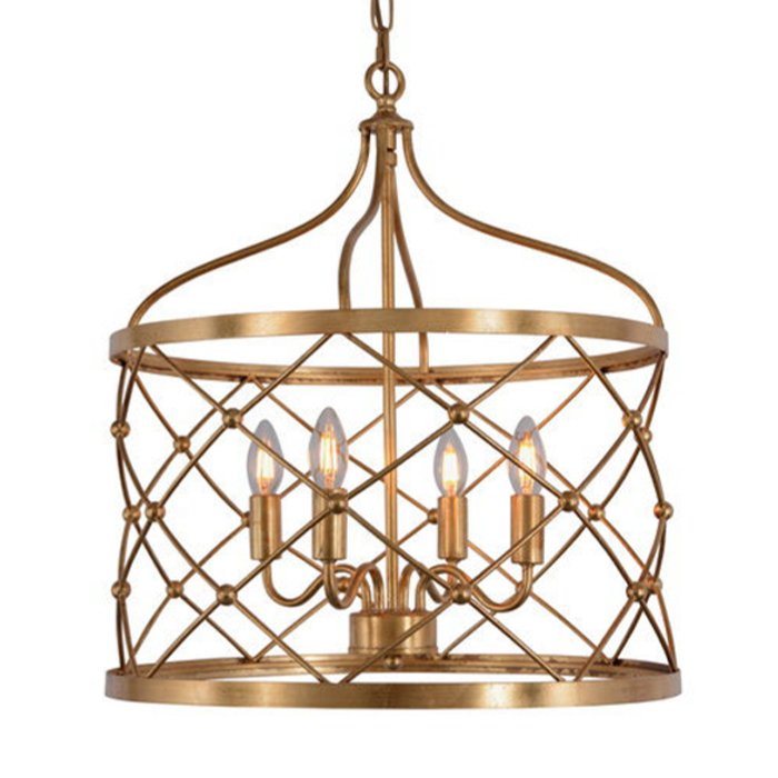 Подвесные светильники Lantern Golden Net L Pendant lamp Золотой в Омске | Loft Concept 