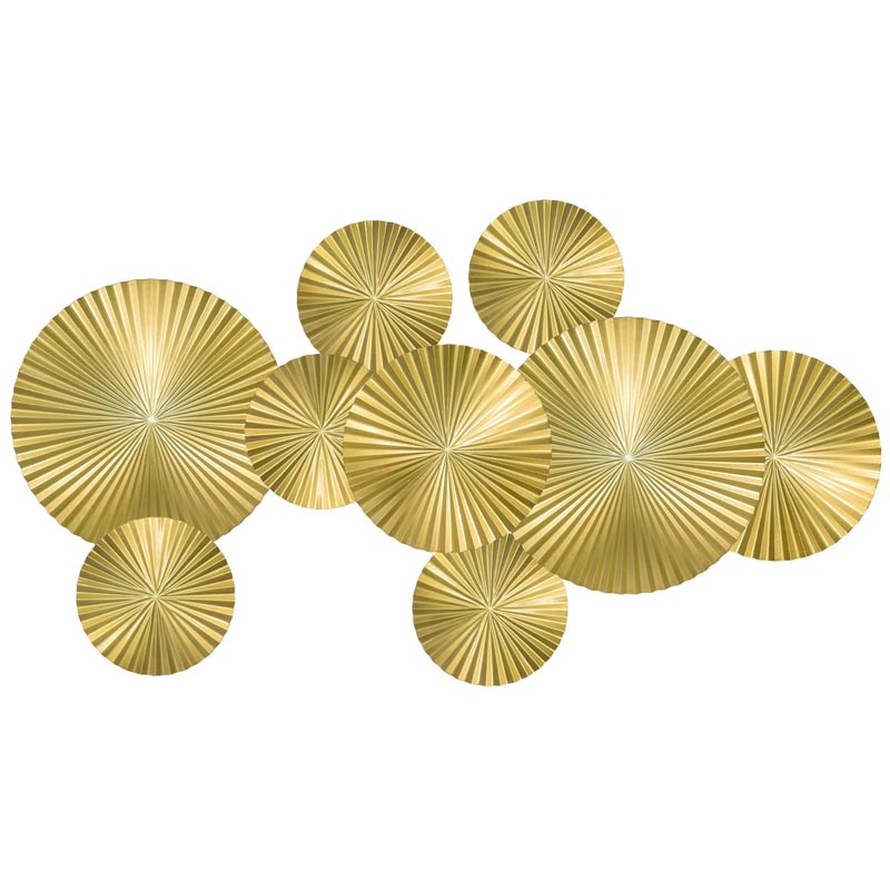 Арт-объект Apollo Gold Wall Plaque Disc 9 Золотой в Омске | Loft Concept 