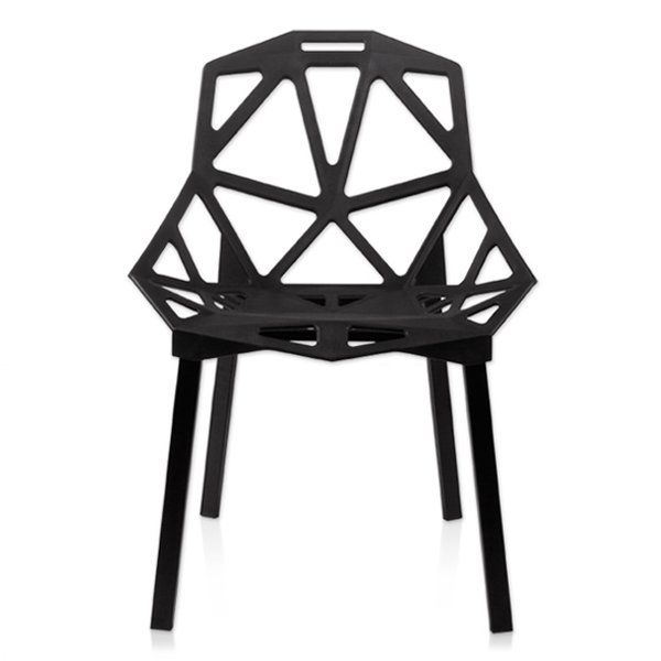 Дизайнерский стул CHAIR ONE black Черный матовый в Омске | Loft Concept 