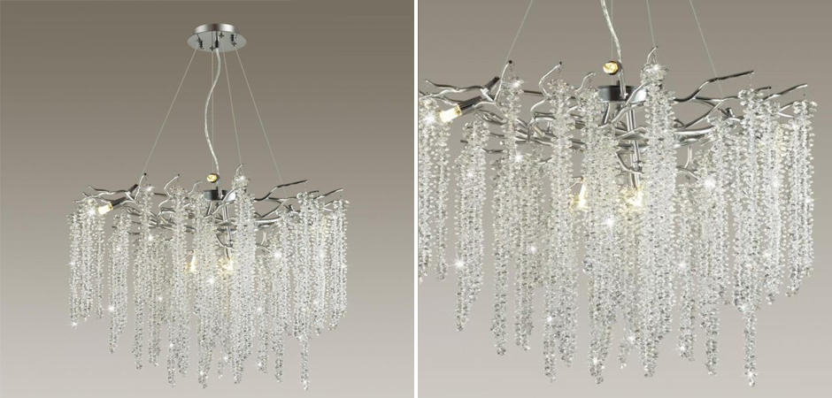 Люстра Fairy Tree Silver на 8 ламп Люстра Fairy Tree Silver на 8 ламп - Loft-Concept в Омске