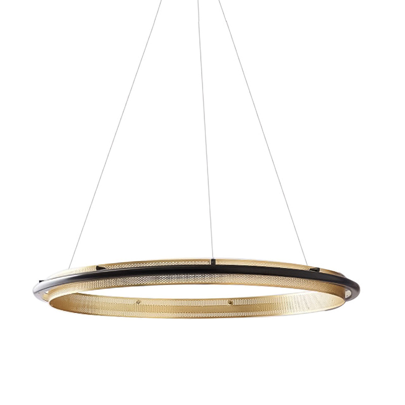 Люстра Gold ring horizontal pendant Золотой в Омске | Loft Concept 