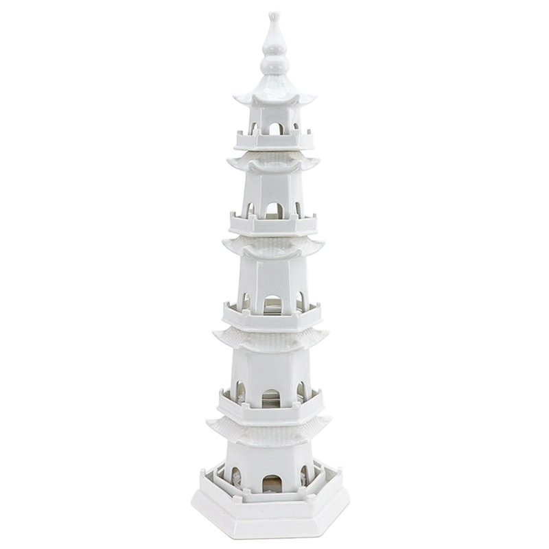 Статуэтка Ceramic Pagoda white Белый в Омске | Loft Concept 