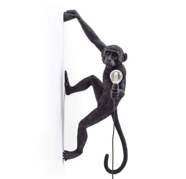 Бра Seletti The Monkey Lamp Hanging Version Right Черный в Омске | Loft Concept 