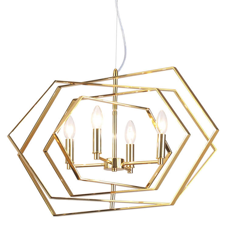 Люстра Damaris Chandelier gold Глянцевое золото в Омске | Loft Concept 