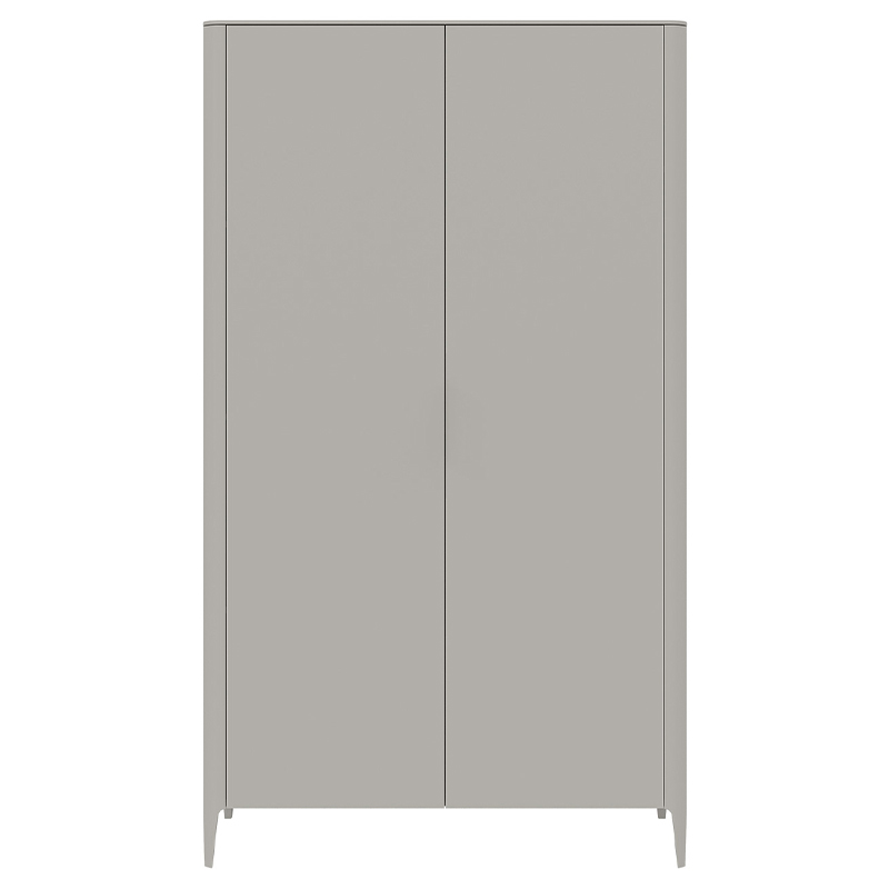 Шкаф двухстворчатый серо-бежевый Type Бежево-серый в Омске | Loft Concept 