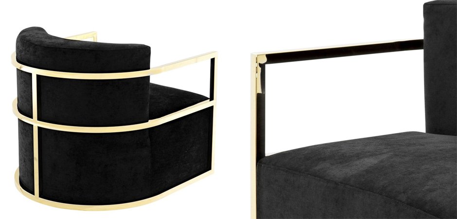 Кресло Eichholtz Chair Emilio Gold Кресло Eichholtz Chair Emilio Gold - Loft-Concept в Омске