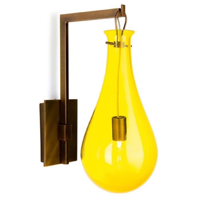 Бра Patrick Naggar Bubble Sconce yellow Желтый Черный в Омске | Loft Concept 