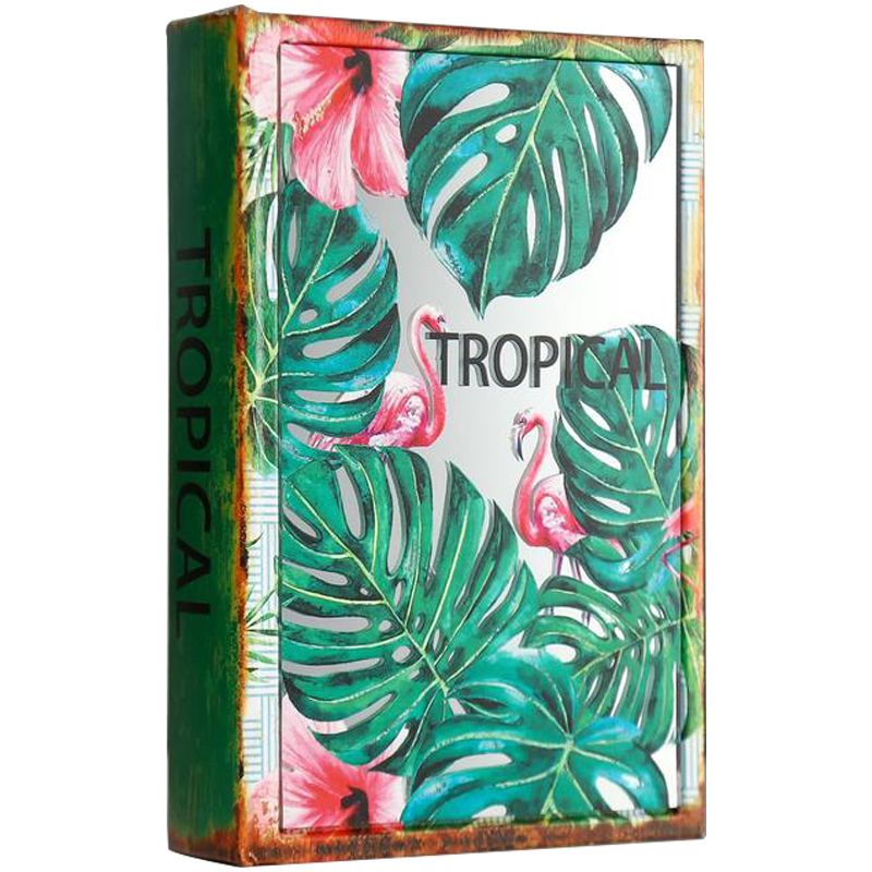 Шкатулка-книга Tropical Flamingos Mirror Book Box Мульти в Омске | Loft Concept 