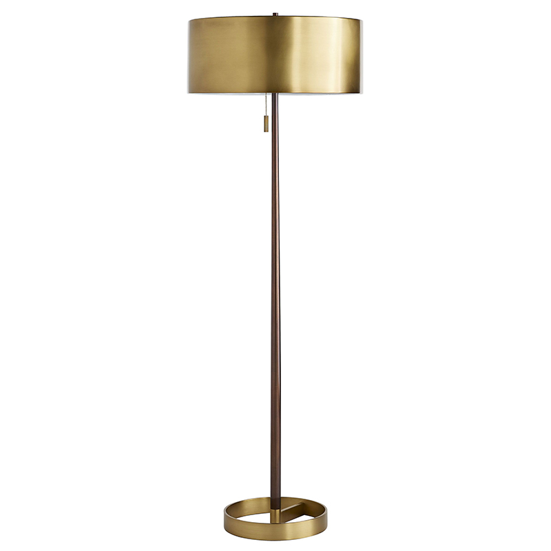 Торшер Arteriors VIOLETTA FLOOR LAMP Латунь в Омске | Loft Concept 