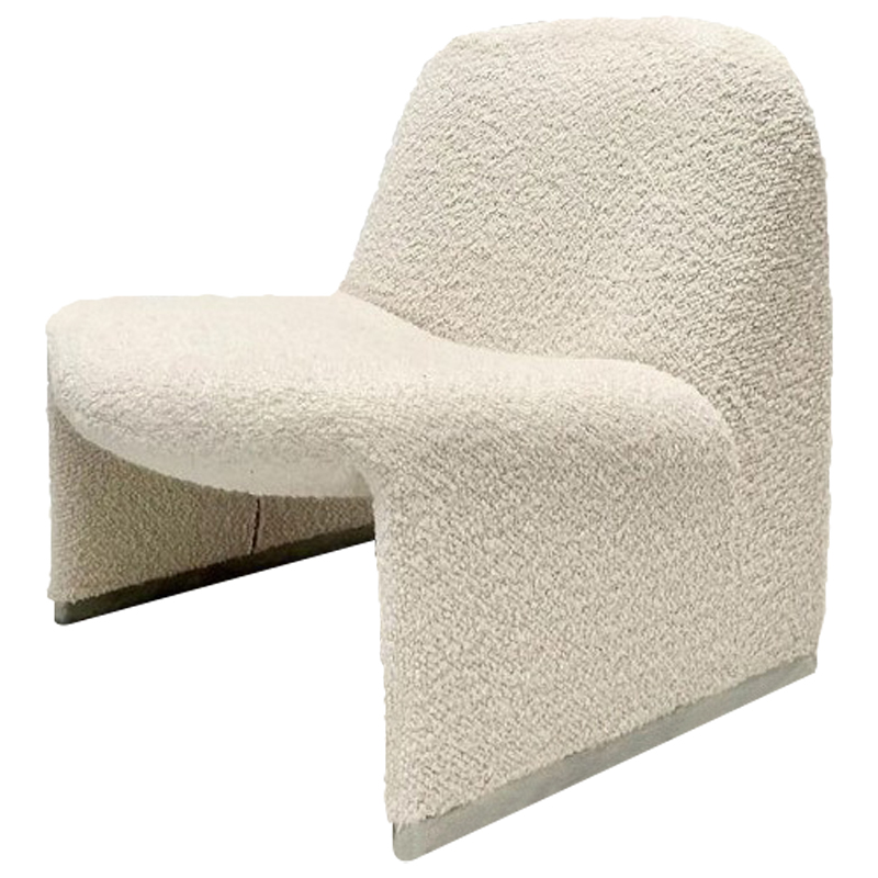 Кресло Kaydan White Boucle Armchair  в Омске | Loft Concept 