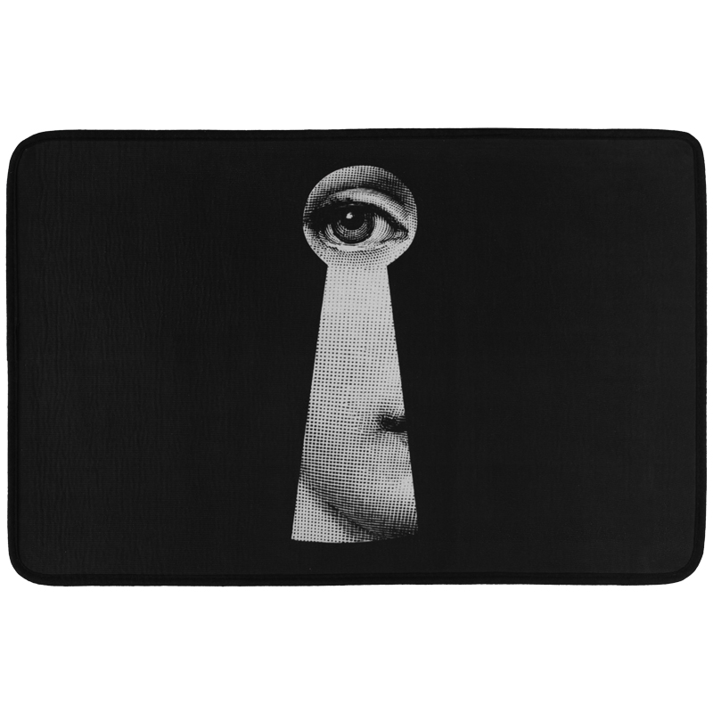 Ковер Keyhole Fornasetti Rug Черно-белый в Омске | Loft Concept 