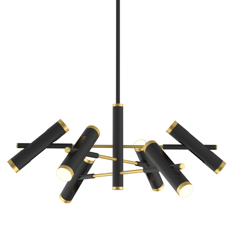 Люстра Rainer Chandelier black Черный Золотой в Омске | Loft Concept 