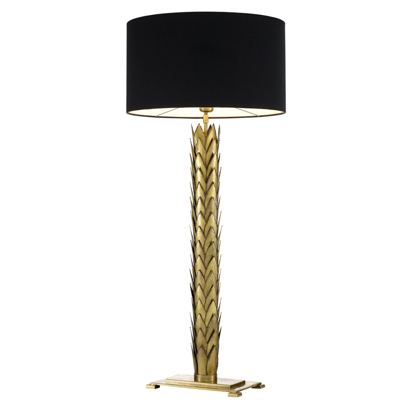 Настольная лампа Eichholtz Table Lamp Granada Латунь Черный в Омске | Loft Concept 