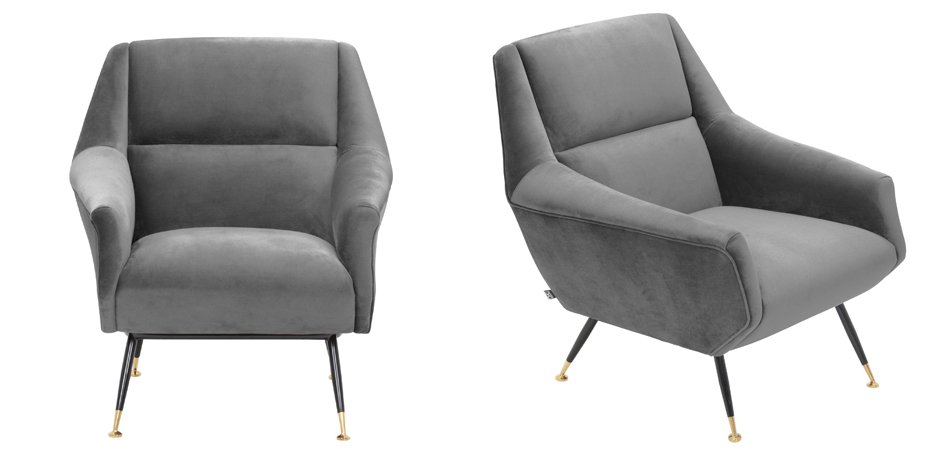 Кресло Eichholtz Chair Exile Grey Кресло Eichholtz Chair Exile Grey - Loft-Concept в Омске