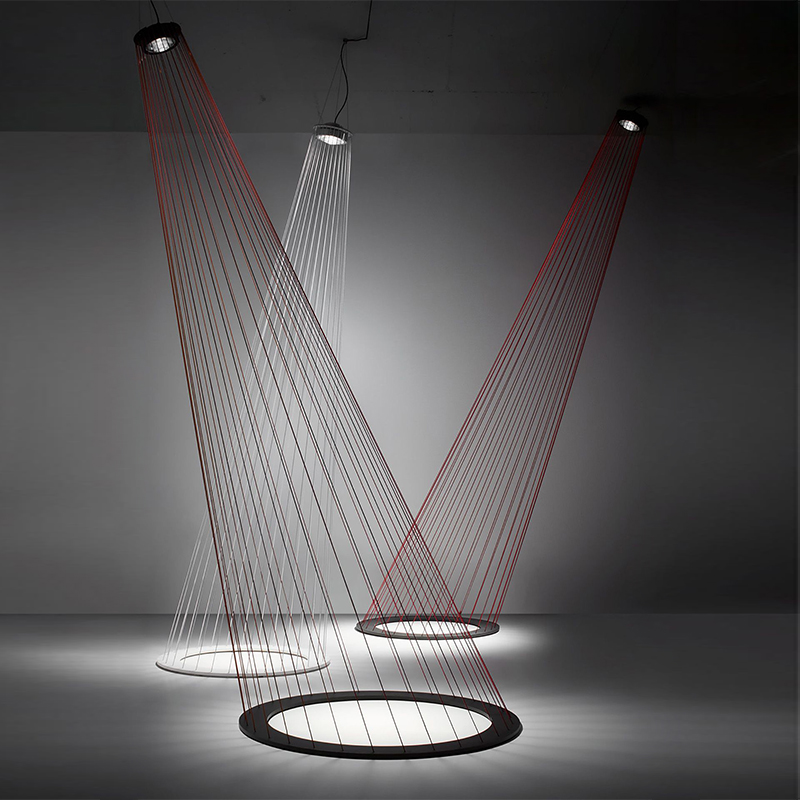 Люстра Ray Light Threads Object Lighting Красный Черный в Омске | Loft Concept 