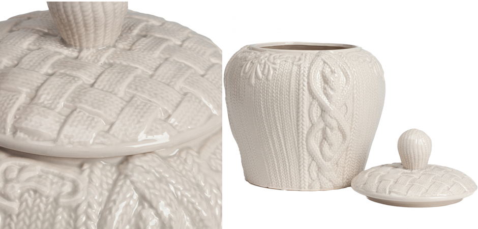 Ваза Knitted Pattern с крышкой Ваза Knitted Pattern с крышкой - Loft-Concept в Омске