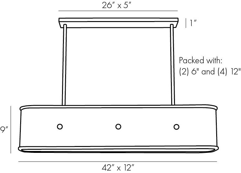 Люстра Arteriors GLENDALE LINEAR CHANDELIER в Омске