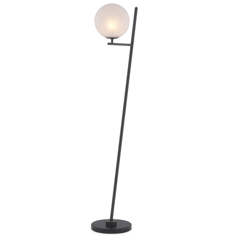 Торшер Eichholtz Floor Lamp Flynn Bronze Темная бронза Белый Черный Мрамор Nero в Омске | Loft Concept 