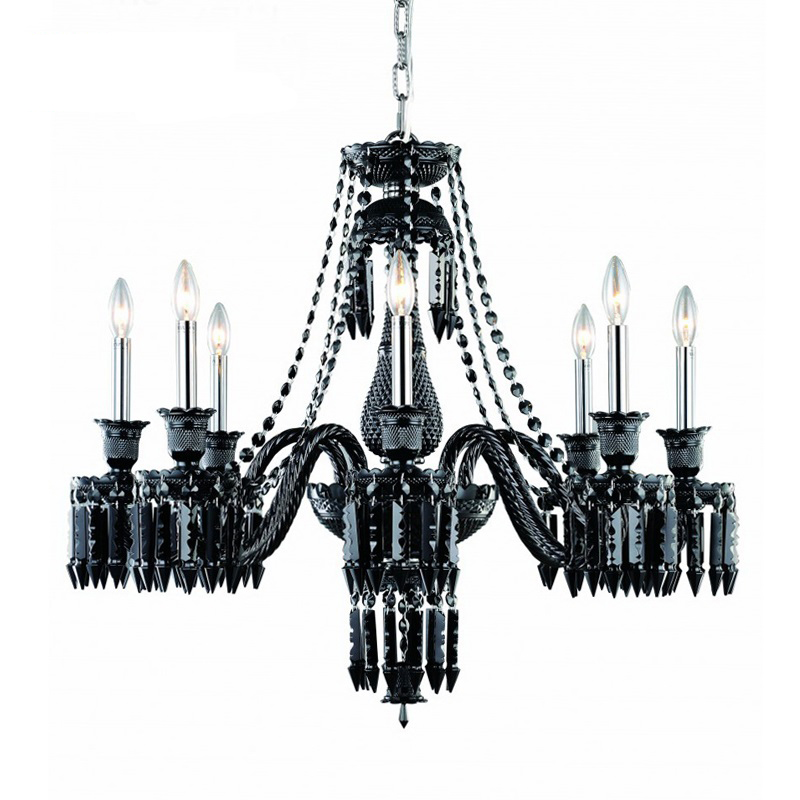 Люстра BACCARAT Zenith Midnight Chandelier 8 Черный в Омске | Loft Concept 